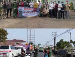 Gerak cepat Koramil 422/05 Belalau Bagikan Masker kepada Warga