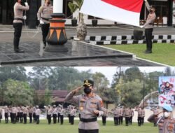 Peringati Hari Olahraga Nasional 2026 Kapolres Lampung Barat Pimpin Upacara di Mako Polres