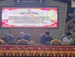 DPRD Kota Metro Gelar Paripurna Pandangan Umum Fraksi dan Jawaban Wali Kota Terkait Pertanggungjawaban APBD TA 2025