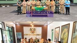 HUT TNI KE-81 Wabup Lambar Silaturahmi ke Kodim 0422/LB