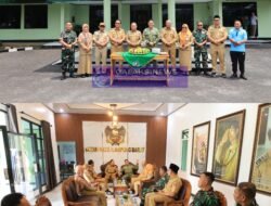 HUT TNI KE-81 Wabup Lambar Silaturahmi ke Kodim 0422/LB