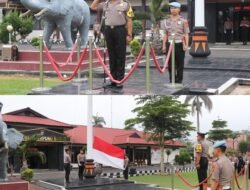 Peringati Hari Sumpah Pemuda ke-98, Polres Lampung Barat Gelar Upacara Bendera
