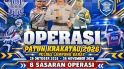 Satlantas Polres Lampung Barat Gelar Operasi Patuh Krakatau 2026