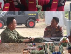 Kodim 0411/LT Geruduk Mako Batalyon B Pelopor Latihan Menembak Bersama